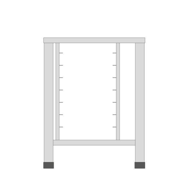 Table pour Steamer 5X 2/3 GN Maxima 08562100