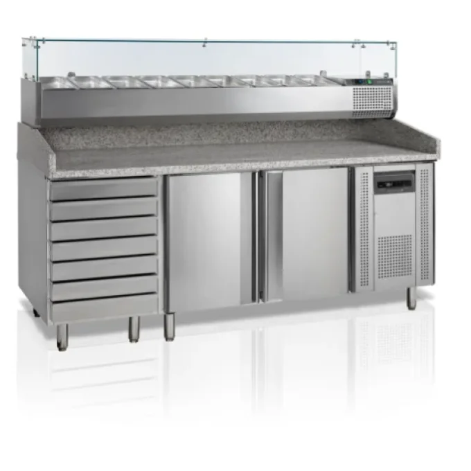 Table pizza 370 litres+module TEFCOLD PT1310+VK38-200 