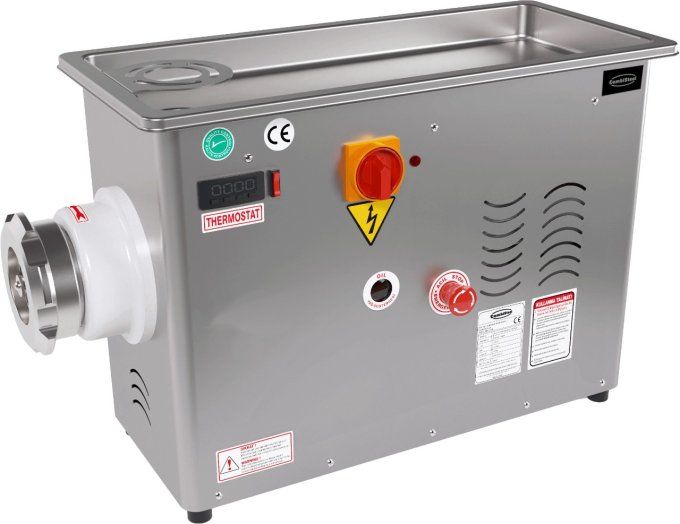 Hachoir à viande 32 - 750kg/h 230 v avec tête fixe refroidie COMBISTEEL 7073.0100