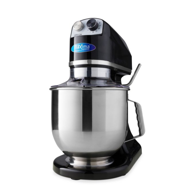 Mixer planétaire - 7 L - jusqu'à 2 kg de pâte - noir Maxima 09360750