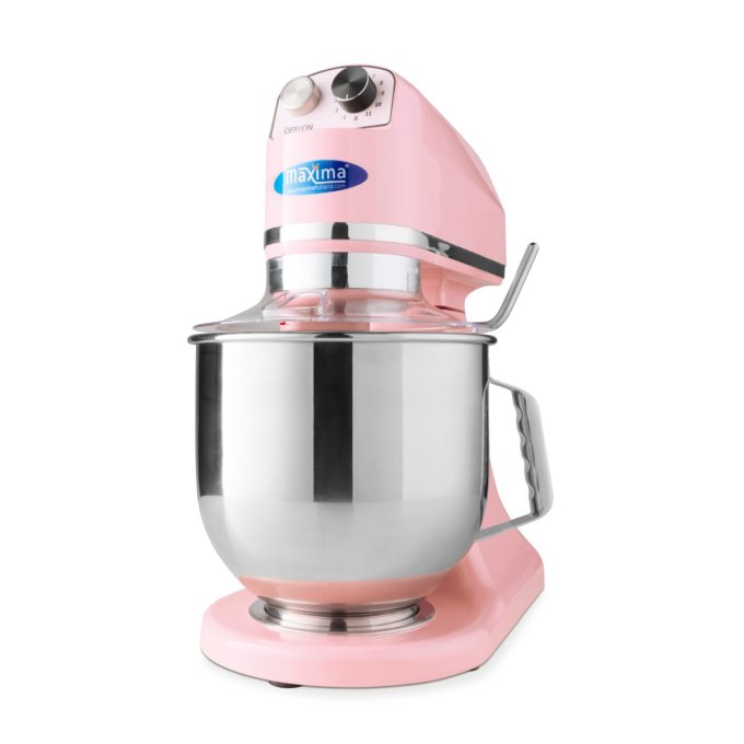 Mixer planétaire - 7 L - jusqu'à 2 kg de pâte - rose Maxima 09300151