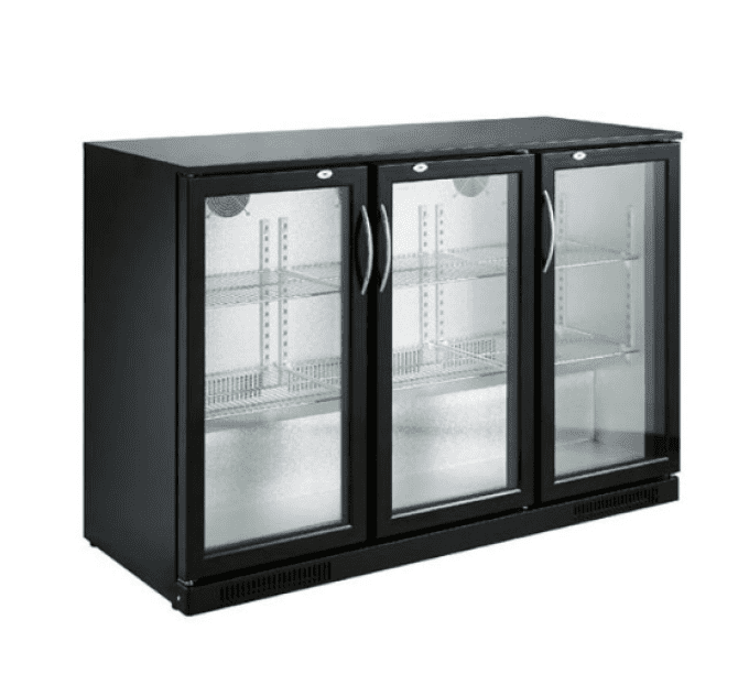 Refroidisseur de bar noir 3 portes COMBISTEEL 7455.1310