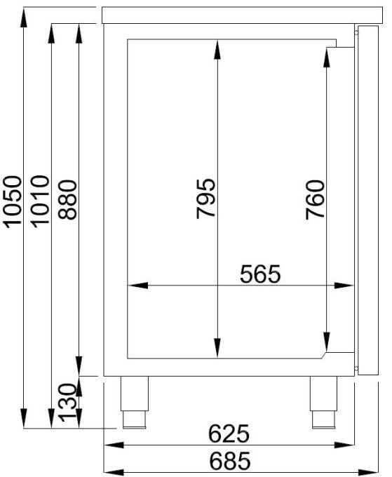 Refroidisseur de bière 3 portes 2 litres COMBISTEEL 7489.5345