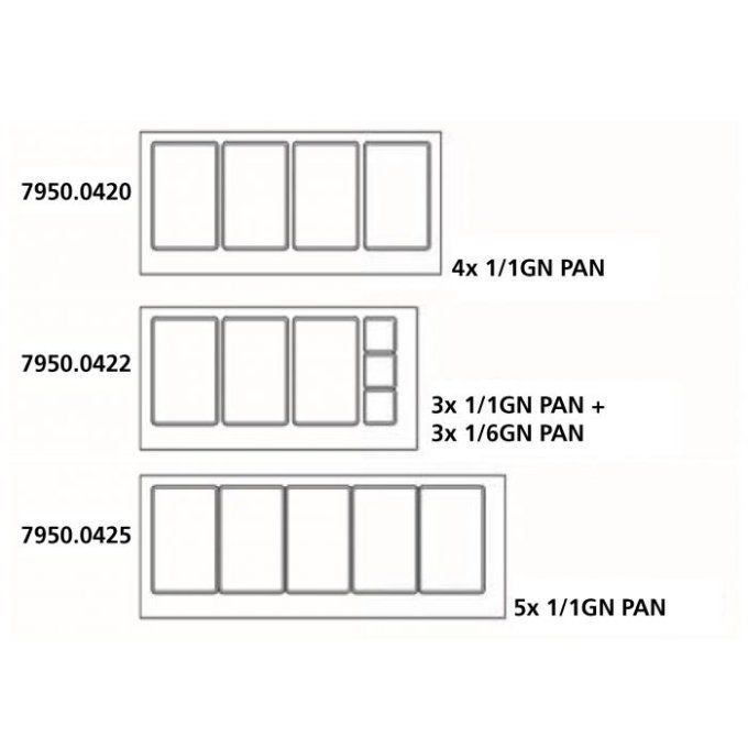 Saladette 3 Portes 10x 1/3GN PAN COMBISTEEL 7950.0422