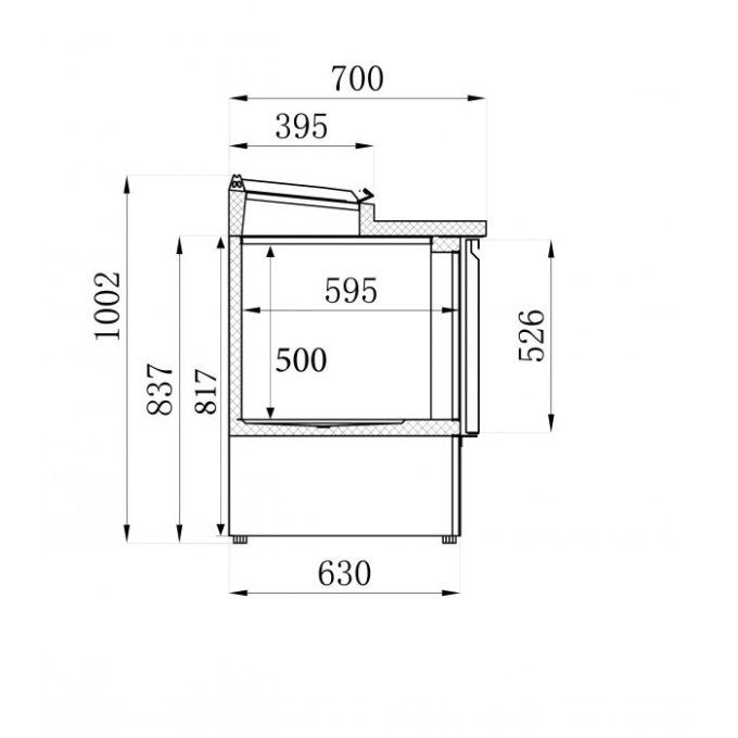 Saladette 3 portes COMBISTEEL 7950.0100