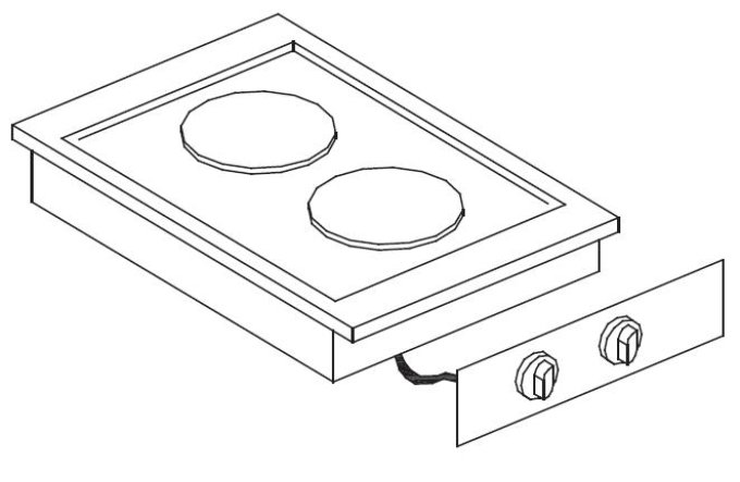 CUISINIÈRE ÉLECT. 2 PL. COMBISTEEL 7266.0025