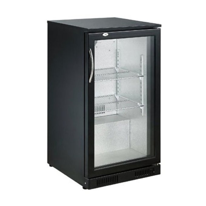 Refroidisseur de bar noir 1 porte  98 litres  COMBISTEEL 7455.1300 