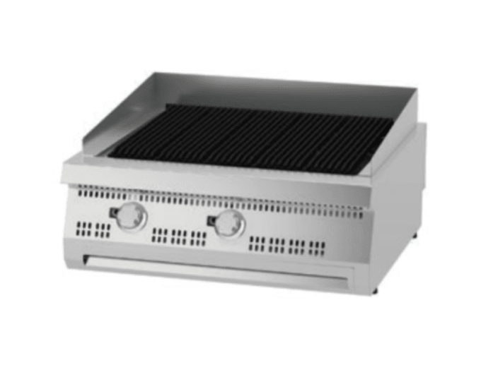 Premium chargrill - 2 zones - unité double - profondeur 90 cm - gaz