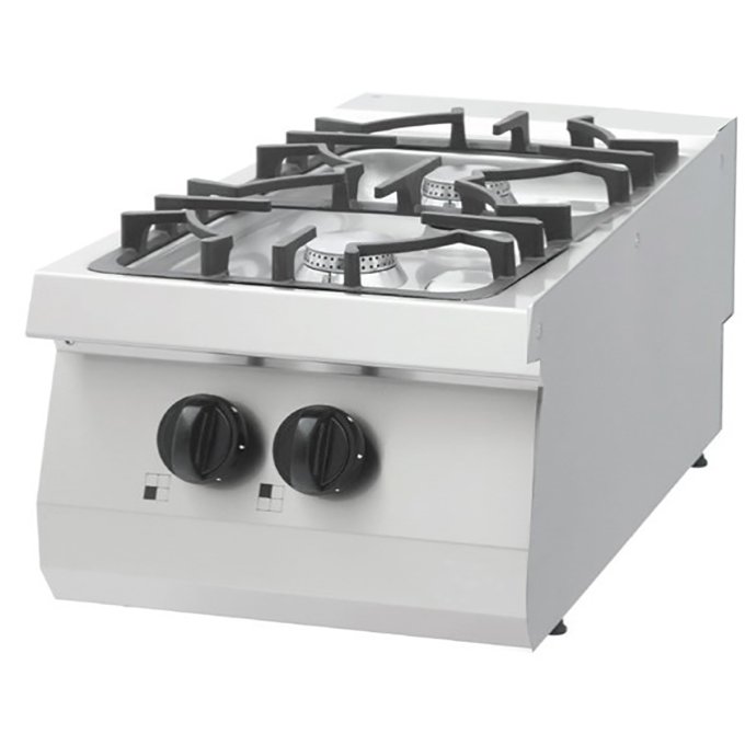 Heavy Duty cuisinière - 2 brûleurs - unité simple - profondeur 70 cm - gaz