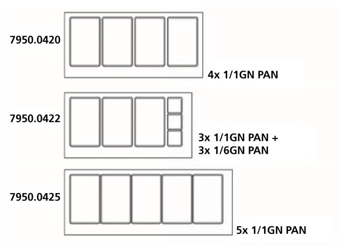 TABLE RÉFRIGÉRÉE PÂTISSERIE AVEC VERRE 2 PORTES  4x 1/1 GN RÉCIPIENT