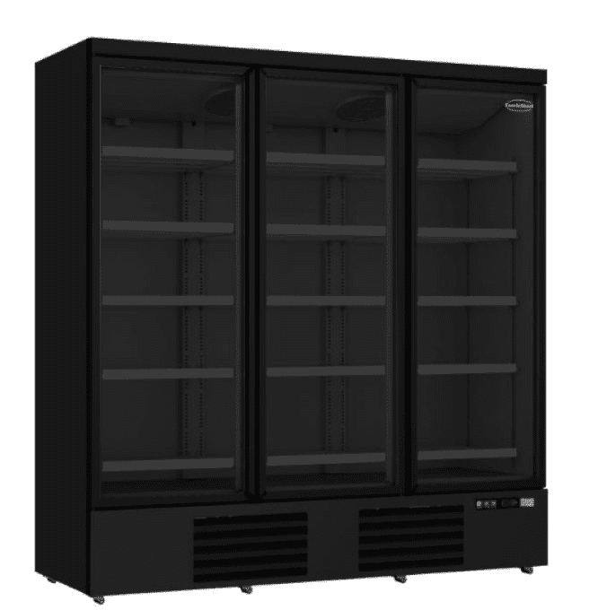 Réfrigérateur 3 portes vitrées noir JDE-1530R BL COMBISTELL 7455-2235