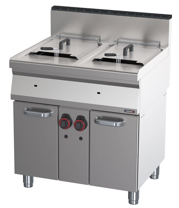 Friteuse gaz avec soubassement 2x15 litres 80 CASSELIN C7FG15280S