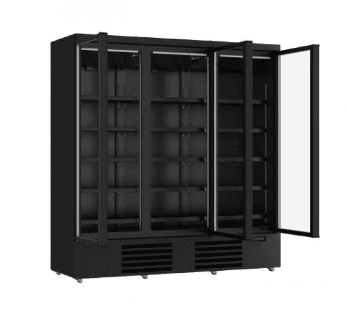 Réfrigérateur 3 portes vitrées noir JDE-1530R BL COMBISTELL 7455-2235