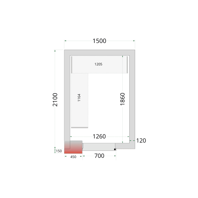 Panneaux de chambre froide 120 mm