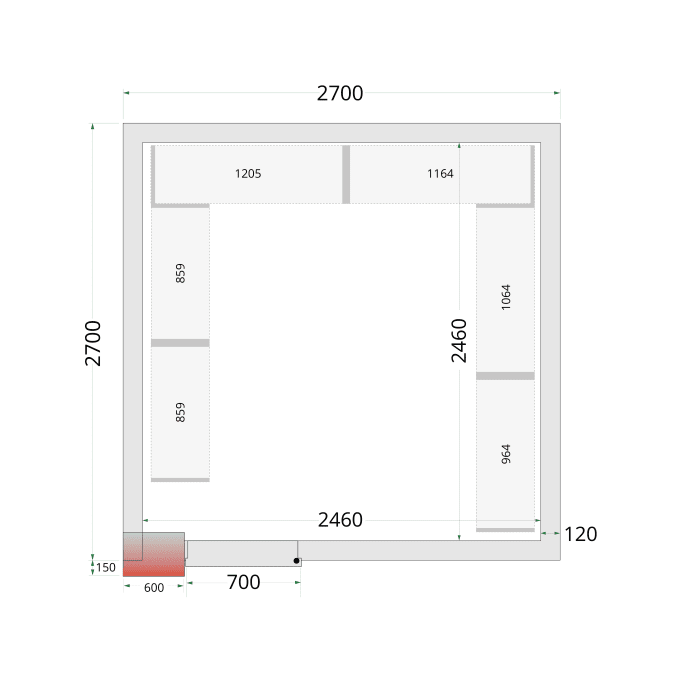 Panneaux de chambre froide 120 mm