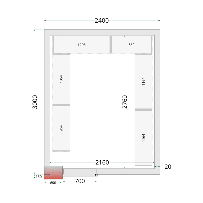 Panneaux de chambre froide 120 mm