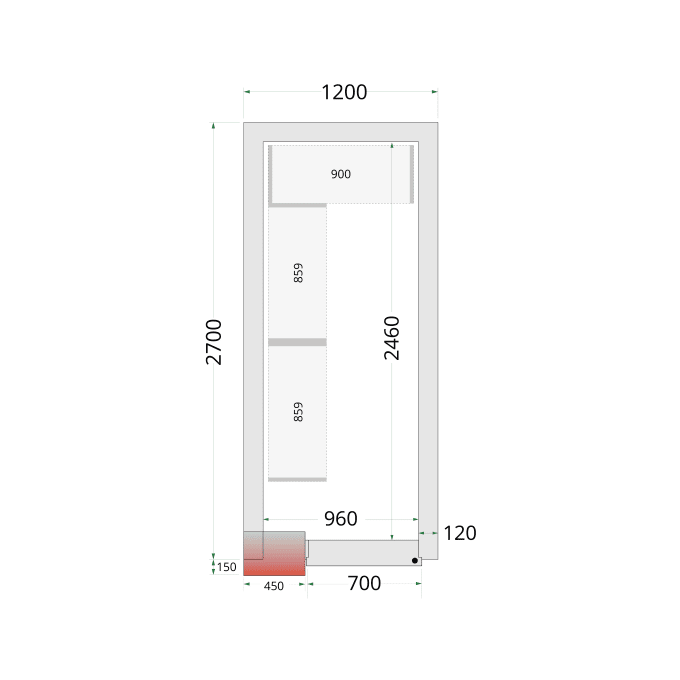 Panneaux de chambre froide 120 mm