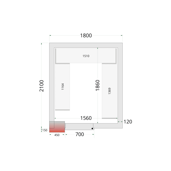 Panneaux de chambre froide 120 mm