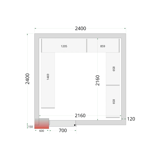 Chambre froide négative