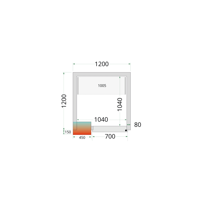 Panneaux de chambre froide 80 mm