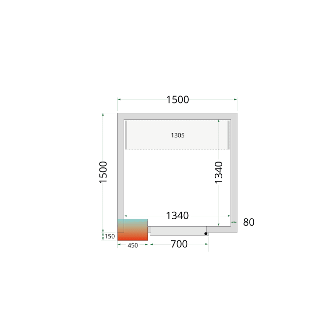 Panneaux de chambre froide 80 mm