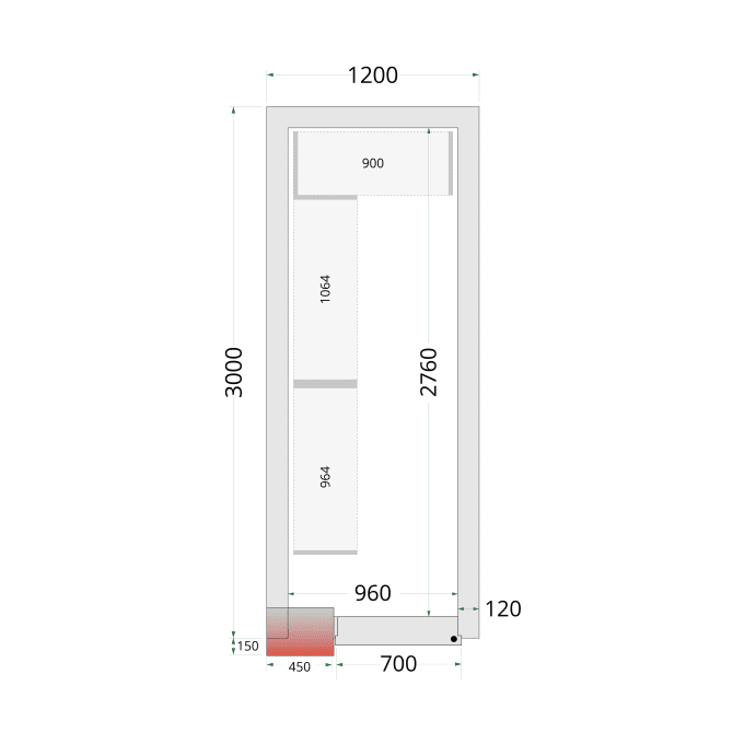 Panneaux de chambre froide 120 mm