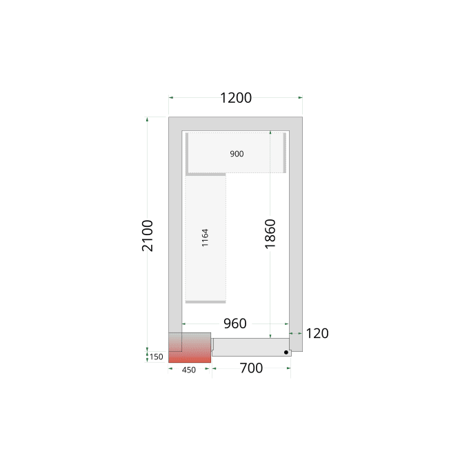 Panneaux de chambre froide 120 mm