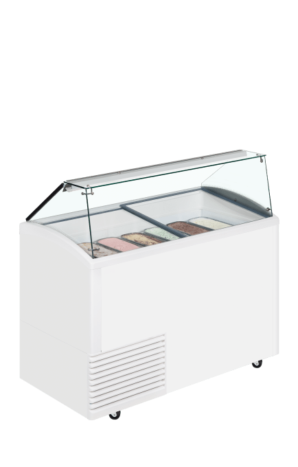 Vitrine pour glace en bac