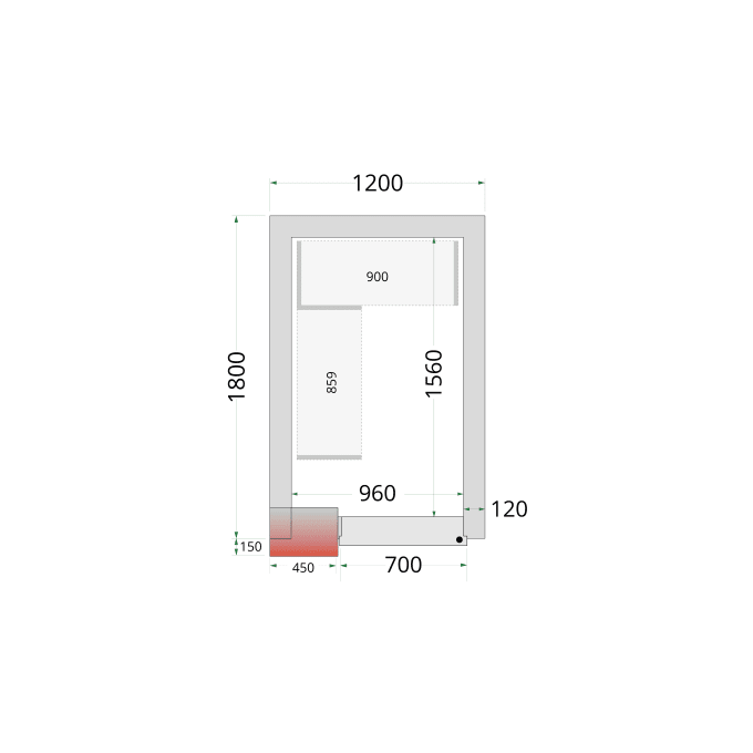 Panneaux de chambre froide 120 mm