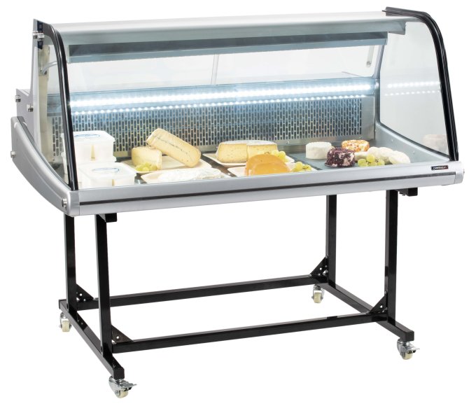 Vitrine réfrigérée de marché 256L sur chariot CASSELIN CVRM256L