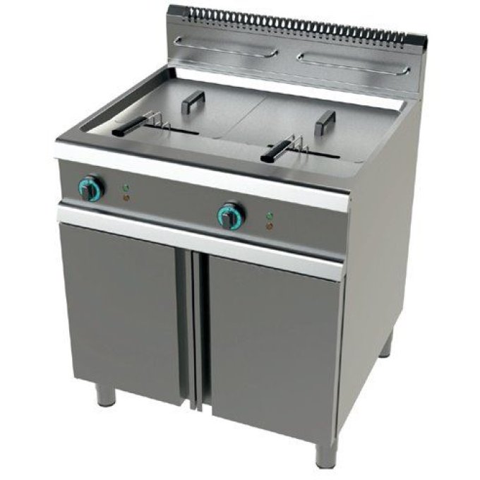 Friteuse à gaz 2 cuves 2 x 21 litres CLIMAHOSTELERIA FG9C221