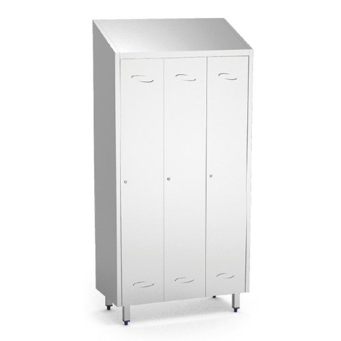 Armoire vestiaire avec 3 grands compartiments, H=2010 mm VIRTUS GBC0002