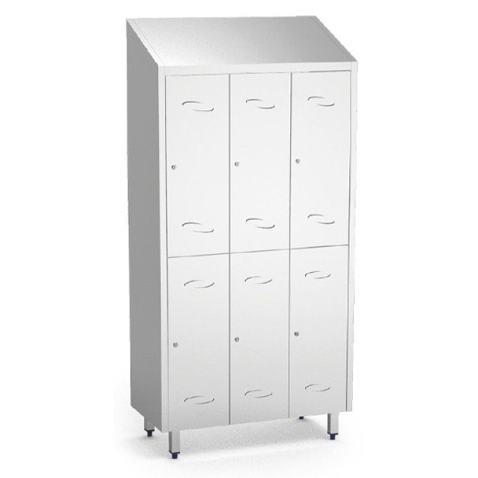 Armoire vestiaire avec 6 petits compartiments, H=2010 mm VIRTUS GBC0003