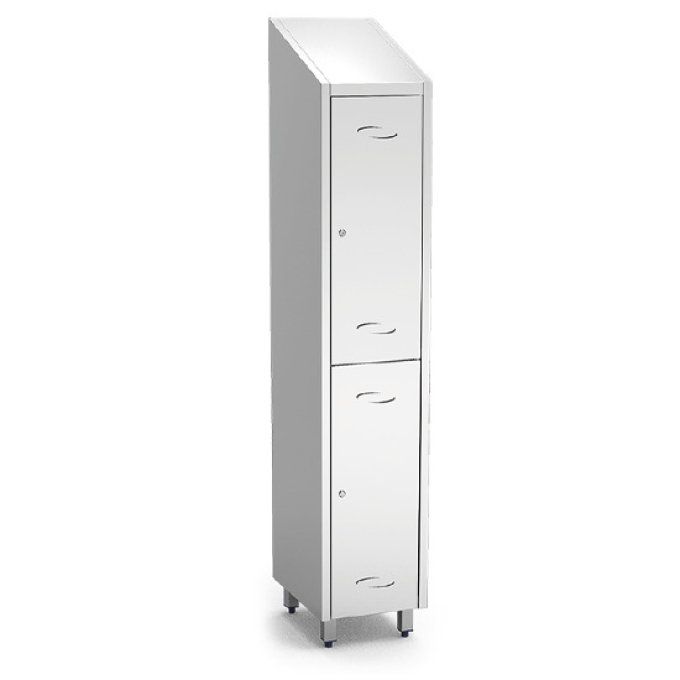 Armoire vestiaire avec 2 petits compartiments, H=2010 mm VIRTUS GBC0004