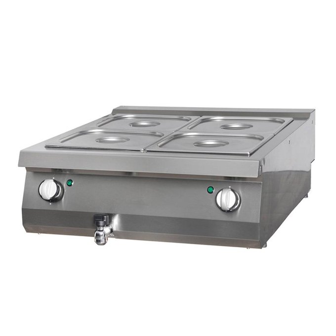 Heavy Duty bain marie - unité double - profondeur 70 cm - électrique