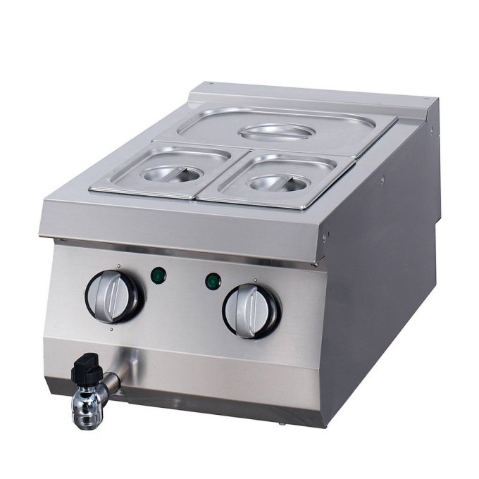 Heavy Duty bain marie - unité simple - profondeur 70 cm - électrique