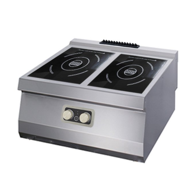 Heavy Duty cuisinière à induction - 2 brûleurs - unité double - profondeur 70 cm - électrique