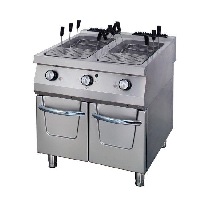 Premium cuiseur de pâtes - unité double - profondeur 90 cm - gaz