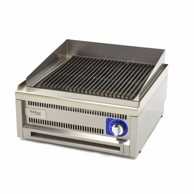 Chargrill de qualité commerciale - unité double - 60 cm de profondeur - gaz