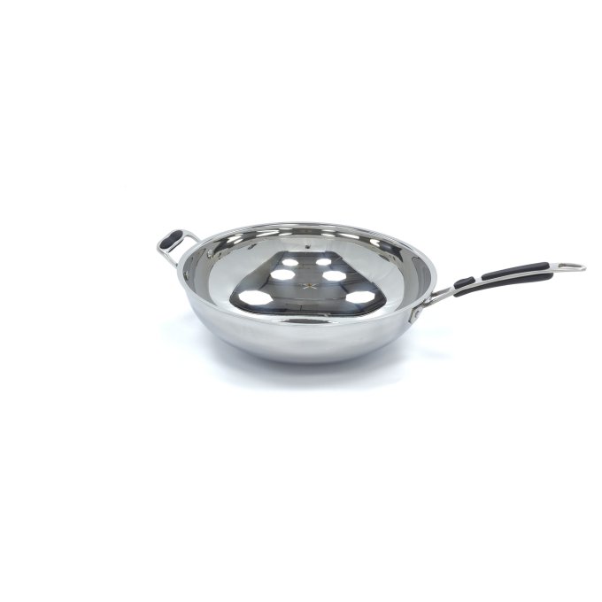 Poêle wok Ø36 cm acier inox induction Maxima 09371060