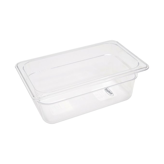 Récipient gastronorm - 1/4 GN - profondeur 10 cm - polycarbonate