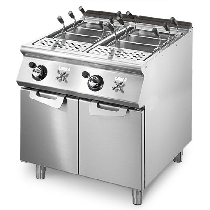 Cuisseur à pâtes gaz, 2 bacs GN 1/1, capacité 2x 40 litres