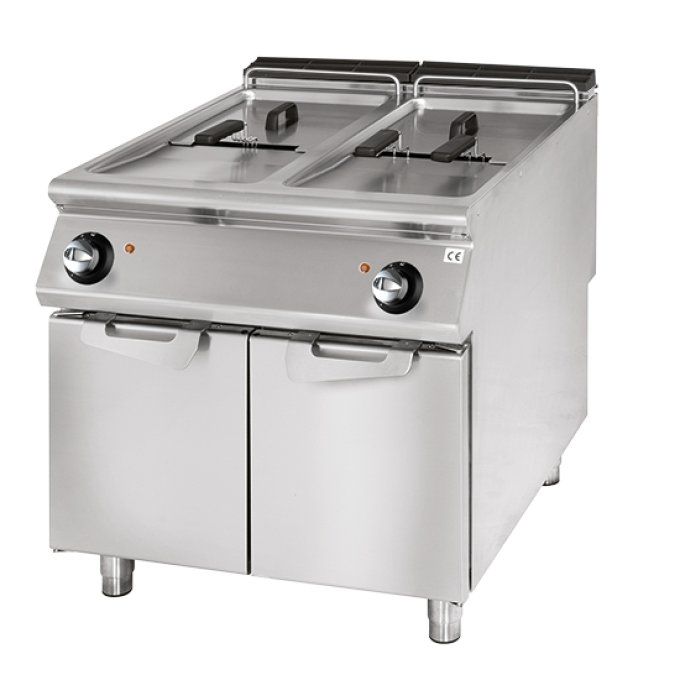 Friteuse gaz, capacité 2x 21 litres