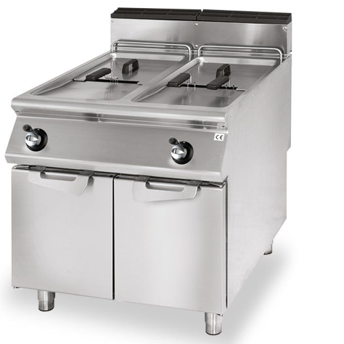 Friteuse gaz, capacité 2x 13 litres